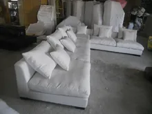 8611 Tela del sofá de la sala muebles sofá conjuntos de muebles para el hogar sofá seccional establece pluma de color blanco interior