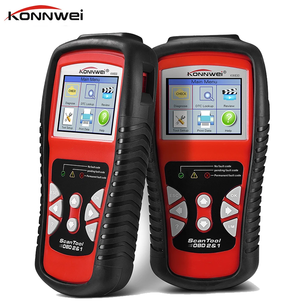 Original Car Diagnostic Tool OBD2 Automotive Scanner KW830 OBD 2 EOBD Better Than ELM327 Engine Fault Code Reader Scanner Tools Original Car Diagnostic Tool OBD2 Automotive Scanner KW830 OBD 2 EOBD Better Than ELM327 Engine Fault Code Reader Scanner Tools