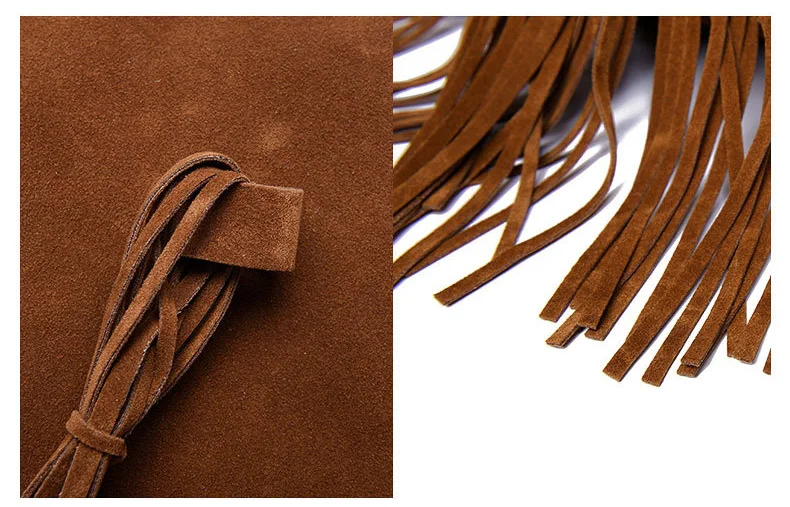 women backpack vintage fringe tassle bag bacpacks (5)