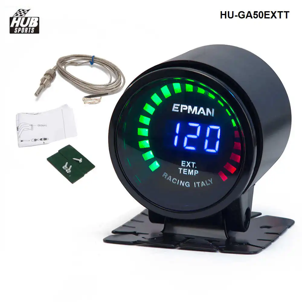 

2015 New EPman racing 52mm Smoked LED Exhaust Gas Temp Temperature EXT Gauge with Sensor For Toyota rav4 HU-GA50EXTT