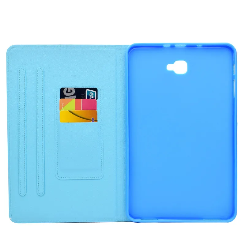 Wekays Cute Cartoon Unicorn Leather Stand Fundas Case For Samsung Galaxy Tab A 2016 10.1