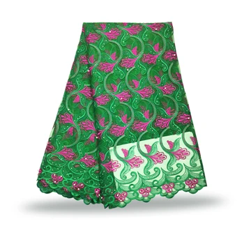 

5yards/lot 2017 High quality nigerian french lace african lace fabric for party dress FC17-WFI10 ,Africa lace fabric 5color