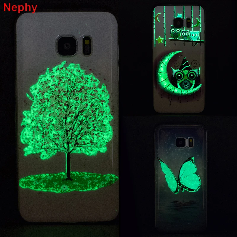 

Luminous Cartoon Cell Phone Case for Samsung galaxy S6 S7 edge S8 Plus S5 Neo Note8 Grand J3 J5 J7 Prime Pro A3 A5 A8 duos Cover