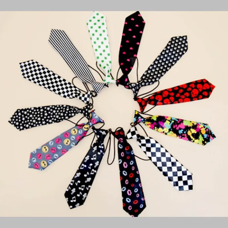 Цветной эластичный регулируемый галстук для мальчиков и девочек, Детский галстук с рисунком, Детская бабочка, повседневные Галстуки на шею, HD0001b