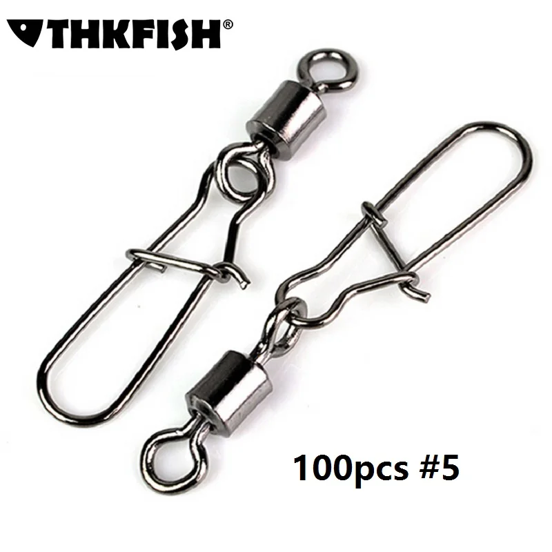 Buy 100Pcs 5 Safty Cross Lock Snap and Fishing