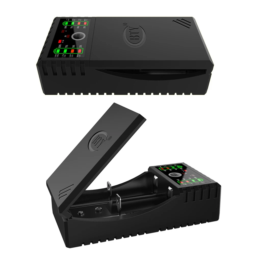 Meilleur BTY V 202 18650 Batterie Chargeur Rapide Charge Li ion 3.7 v Li fe 3.2 v Ni MH Ni cd Smart rapide 6F22 9 v AA AAA 16340 14500 Chargeur