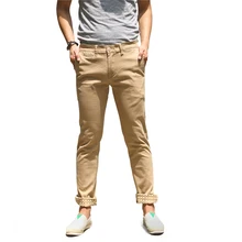 2017 heißer Verkauf Neue Design männer Casual Hosen Gute Qualität baumwolle schlanke männer casual business hosen solide khaki männer casual hosen