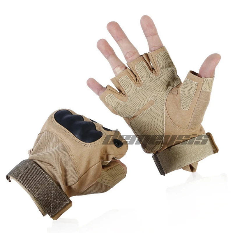 Тактические уличные перчатки для страйкбола на полпальца, велосипедные Пейнтбольные Военные перчатки без пальцев, Штурмовые перчатки на полпальца