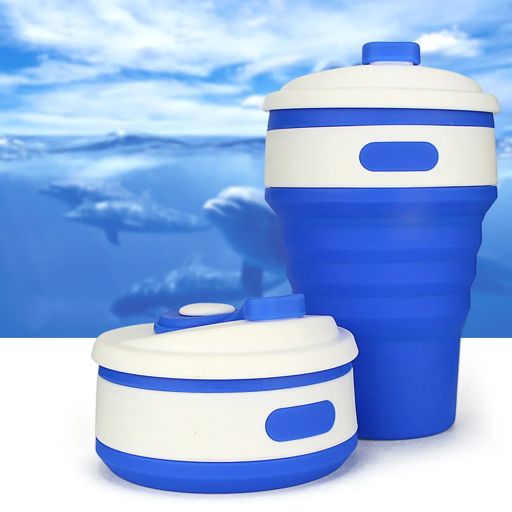 

Silicone Foldable Water Bottles 350ML Mini Coqueteleira Pill Box Shaker Bottle Light On The Mouth Travel Buddy Coffee kettle