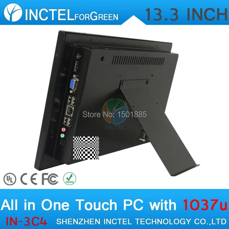 Desktop all in one pc with resolution of 1280 * 800 13.3 inch for HTPC office etc barebone computer
