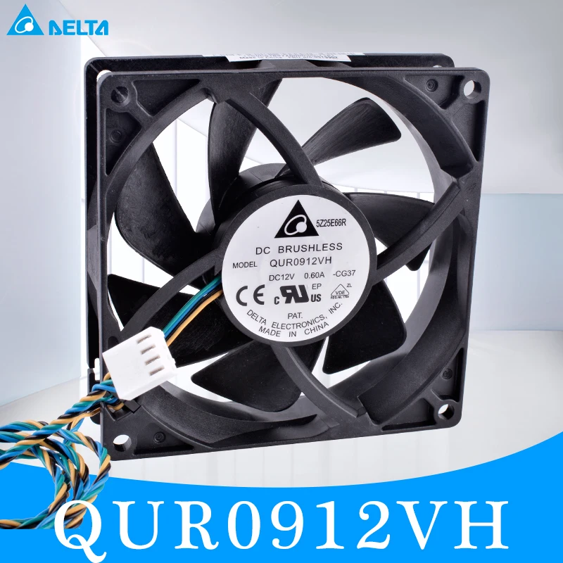 QUR0912VH 9 см 92X92X25mm 12V 0.60A 4 линии ШИМ большой объем воздуха компьютер вентилятор