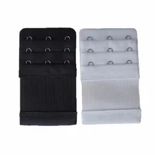 Женский 3 ряда 3 крючка регулируемый бюстгальтер растягивающаяся Пряжка бюстгальтер застежка набор рыболовных крючков