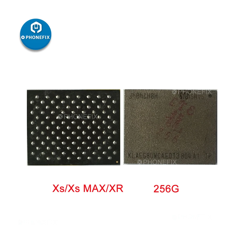 PHONEFIX 256 г 512 Nand микросхема флеш-памяти Запчасти для авто iPhone XS MAX XR Nand Замена вспышки и NAND ошибка ремонт