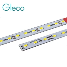 20 штук супер яркий Жесткий полосу бар светильник SMD 5730 DC12V 50 см 36 светодиодный Алюминий сплав светодиодный полосы светодиодный бар светильник 5730 5630 для шкафа