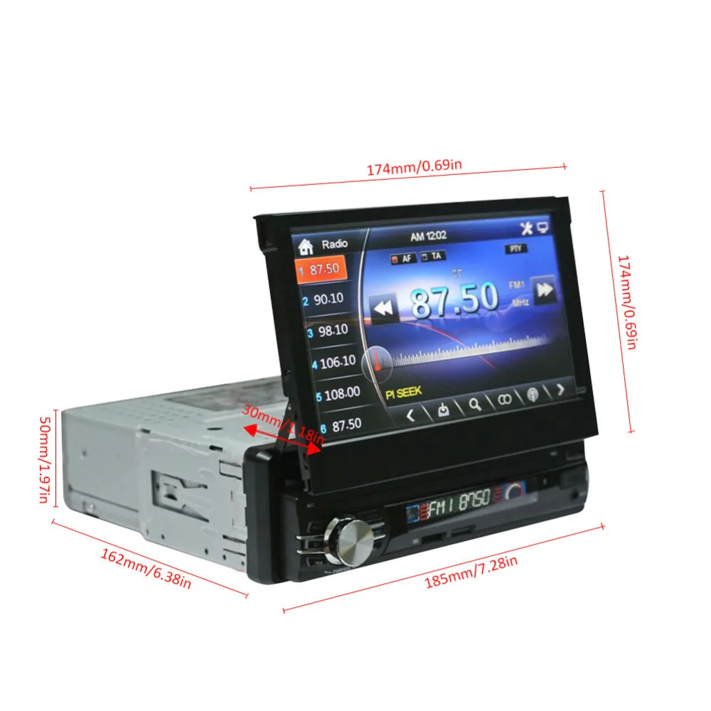 Flash Deal RM-CW0013 1Din Car 7 Inch Retractable Screen MP5 Stereo Audio Player Mobile Phone Charging AM/FM Function Car Multimedia Player 6 Flash Deal RM-CW0013 1Din Car 7 Inch Retractable Screen MP5 Stereo Audio Player Mobile Phone Charging AM/FM Function Car Multimedia Player 6