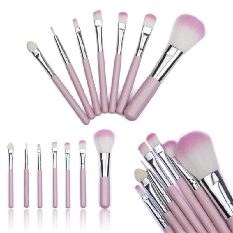 7pcs/set Professional Soft Cosmetics Pink Makeup Brushes Tool Powder Eyeshadow Set 7pcs/set Professional Soft Cosmetics Pink Makeup Brushes Tool Powder Eyeshadow Set