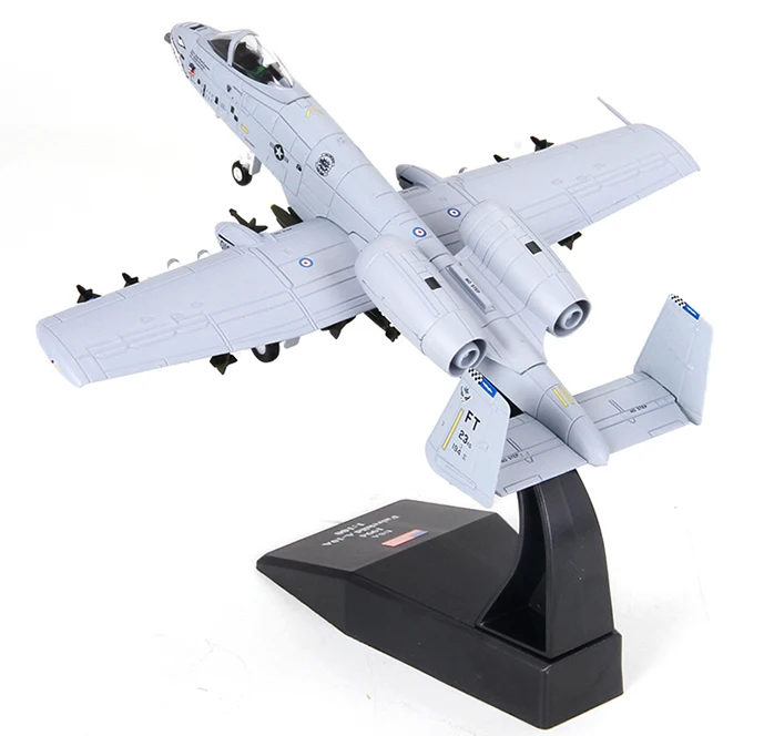 1/100 масштаб Fairchild Республика A-10 Thunderbolt II Warthog истребитель литой металлический самолет военная модель игрушки