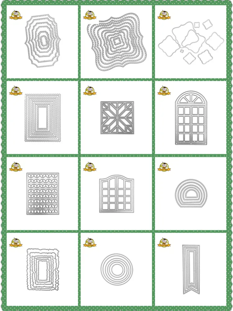 

New Cutting Dies 2019 Frame Square Background Die Scrapbooking Metal Cutting Die Cuts For Card Making paper craft Dies