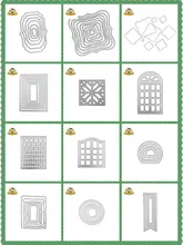 New Cutting Dies 2019 Frame Square Background Die Scrapbooking Metal Cutting Die Cuts For Card Making paper craft Dies square shape metal cutting die for card gift