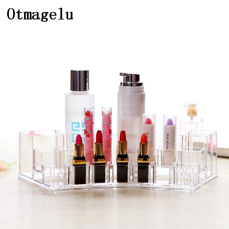 3Tiers Fashion Acrylic Cosmetic Storage Box Display Stand For Nail Polish Lipstick Shelf Rack Holder Women Makeup Organizer Case00