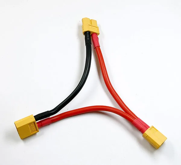 XT60 PLUG BATTERY HARNESS LEAD FOR 2 PACKS IN SERIES BATTERY ADAPTER RC CAR 