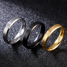 HUANZHI вольфрамовый стальной матовый гладкий три цвета свадебные пары двойной Коническое кольцо для женщин мужчин простые аксессуары