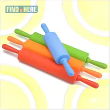 Силиконовые скалки антипригарные принадлежности для выпечки, помадка Скалка с пластиковой ручкой Кондитерские инструменты* NF