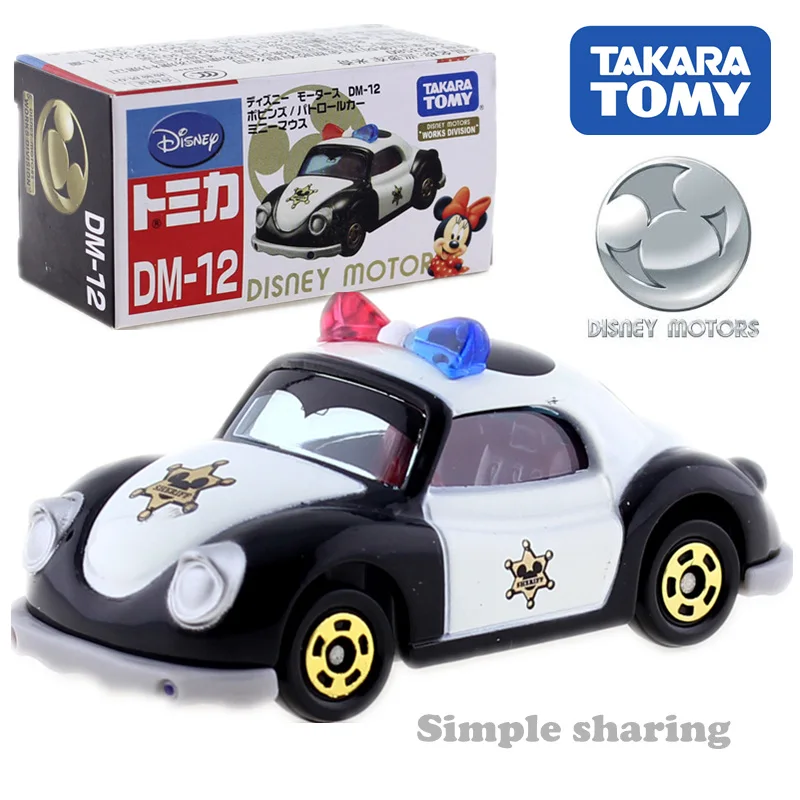 Takara Tomy TOMICA DISNEY DM12 Микки Маус игрушечная машинка Аниме Фигурка Жук Детские литые