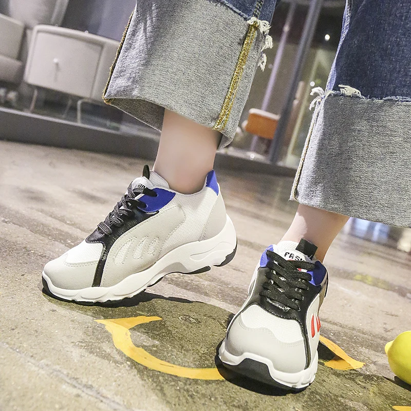 Yrrfuot кроссовки для Для женщин Flyknit светильник из сетчатого материала; женская трендовая обувь Обувь для отдыха zapatillas mujer модная обувь для Для женщин