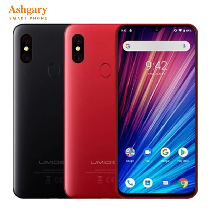 

UMIDIGI F1 Play 6.3'' Android 9.0 4G Smartphone Helio P60 Octa Core 2.0GHz Mali G72 MP3 6GB 64GB Fingerprint 5150mAh Cellphone