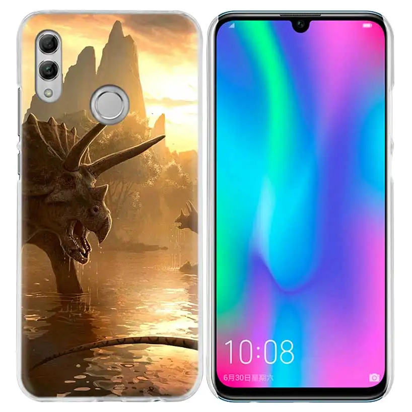 С изображением динозавров из фильма «Парк Юрского периода чехол для huawei Honor 8X Y9 9 10 Lite Play 7C 8C 8S 8A фотоаппаратов моментальной печати 7S 7A Pro V20 20i Y6 Y7 Y5 Жесткий Чехол для мобильного телефона - Цвет: 05