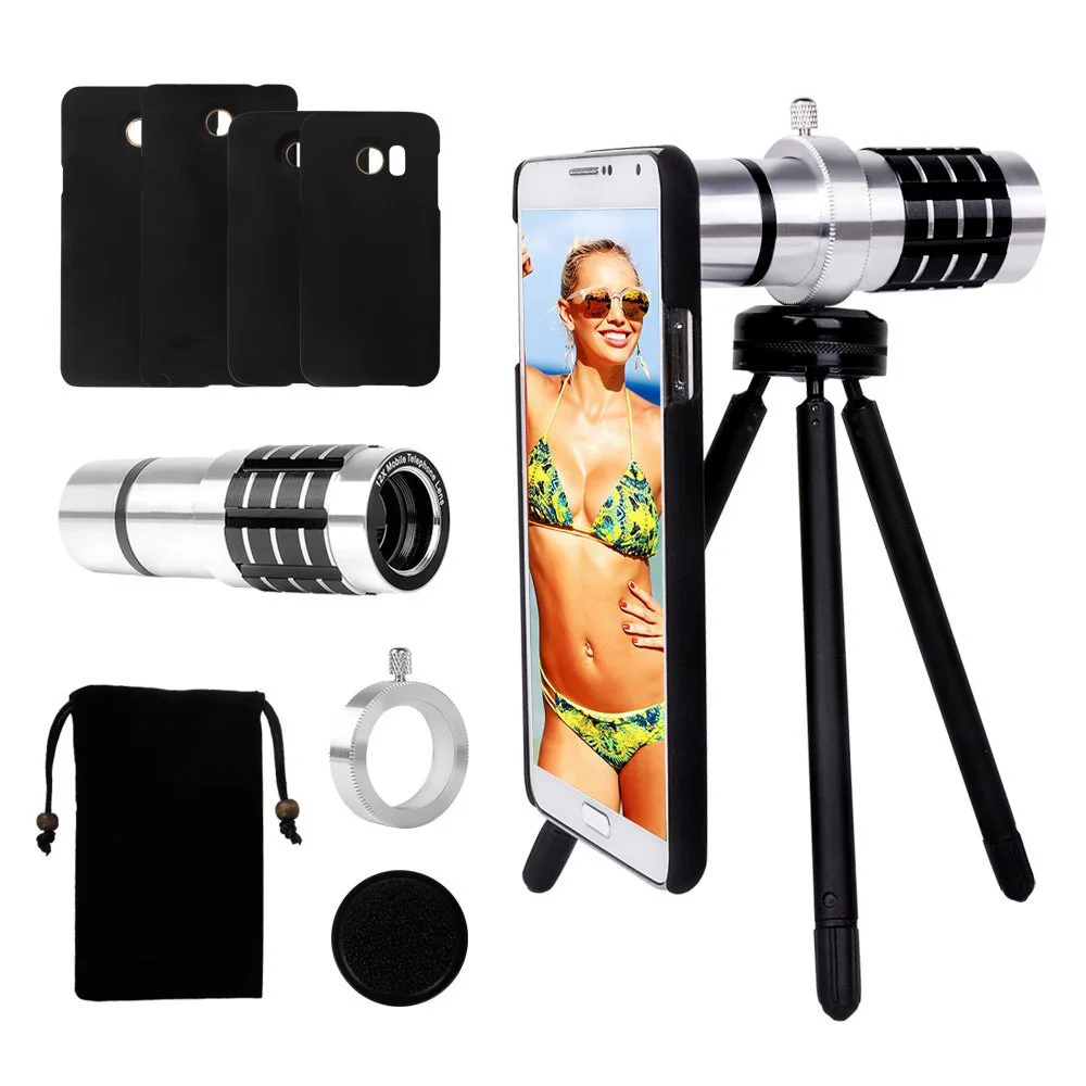 bilder für Choifoo 12X Optischer Handy-kamera Objektiv + Mini Stativ + Universal Clip Halter für iPhone für Samsung für HTC für Huawei bilder für Choifoo 12X Optischer Handy-kamera Objektiv + Mini Stativ + Universal Clip Halter für iPhone für Samsung für HTC für Huawei