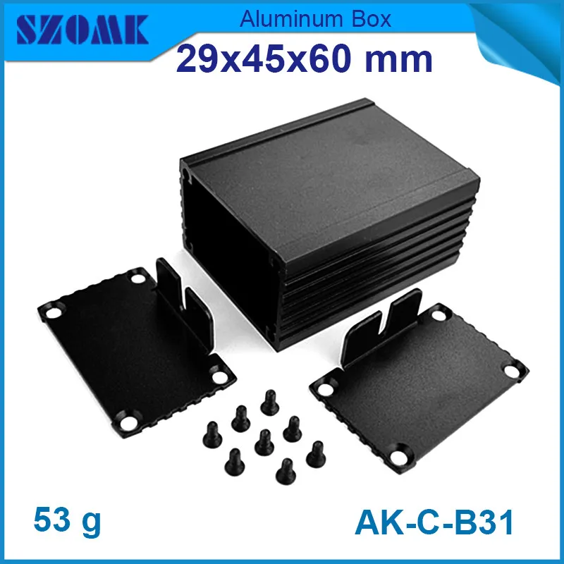 4pcs lot heatsink distribution box smooth surface aluminium cabinet with anodizing 29 46 90mm