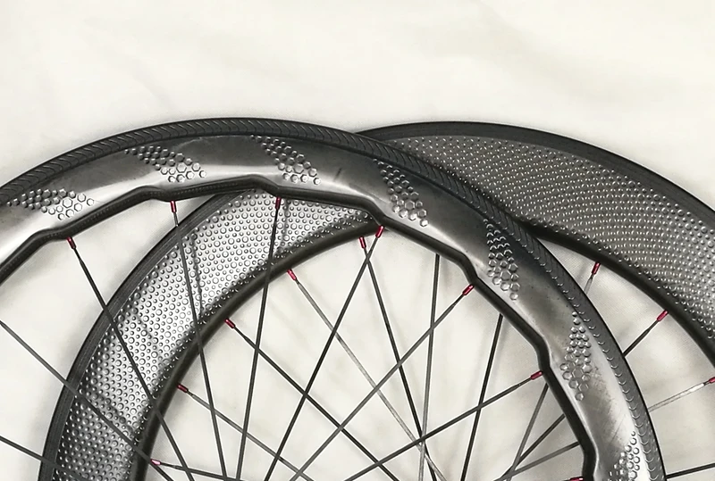 Full Carbon 58mm+80mm 700C Road clincer dimple carbon wheels,clincher bike wheel, bicicleta wheelset