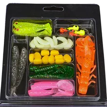 39 шт Мягкая приманка в виде червей приманка набор ведущий крючок рыболовная приманка с крючками набор снастей безопасность и выживания Z907