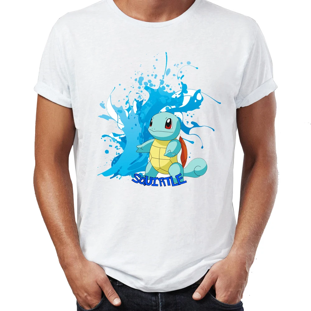 Мужская футболка Pokemon Starters Pikachu Pichu Charmander Squirtle And Bulbasaur, игровая футболка с надписью Gamer, футболки, топы, Harajuku, уличная одежда - Цвет: 11