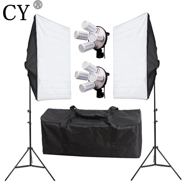 Photo Studio 160W LED Light Box 4 Lamp Holder Photography Continuous