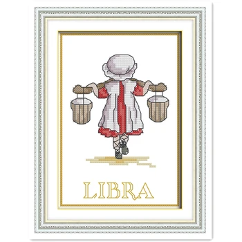 

Libra Painting 11CT Printed On Canvas Chinese Counted Cross Stitch Pattern DMC Cross Stitch Fabric Embroidery Cross Set DIY Set