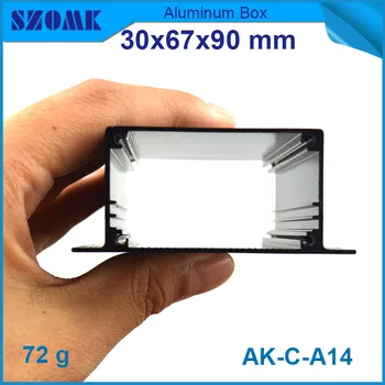 

electronics aluminum cabinet (10pcs) powder coating black control box 30*67*90mm 1.18*2.64*3.54 inch