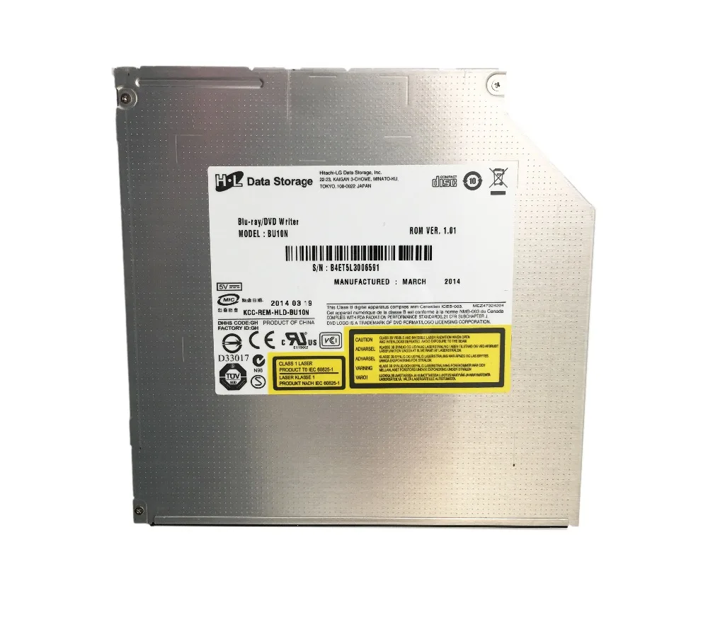  HL BU10N BU20N 9.5mm SATA 6X 3D Blu-ray Burner BD-RE DL Dual Layer Bluray Writer Super Slim Laptop 