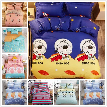 

New Fashion 3/4 pcs Bedding Set Adult Kids Soft Bed Linen Single Twin Full Queen King Size Duvet Cover Bedspread 150x200 180x220
