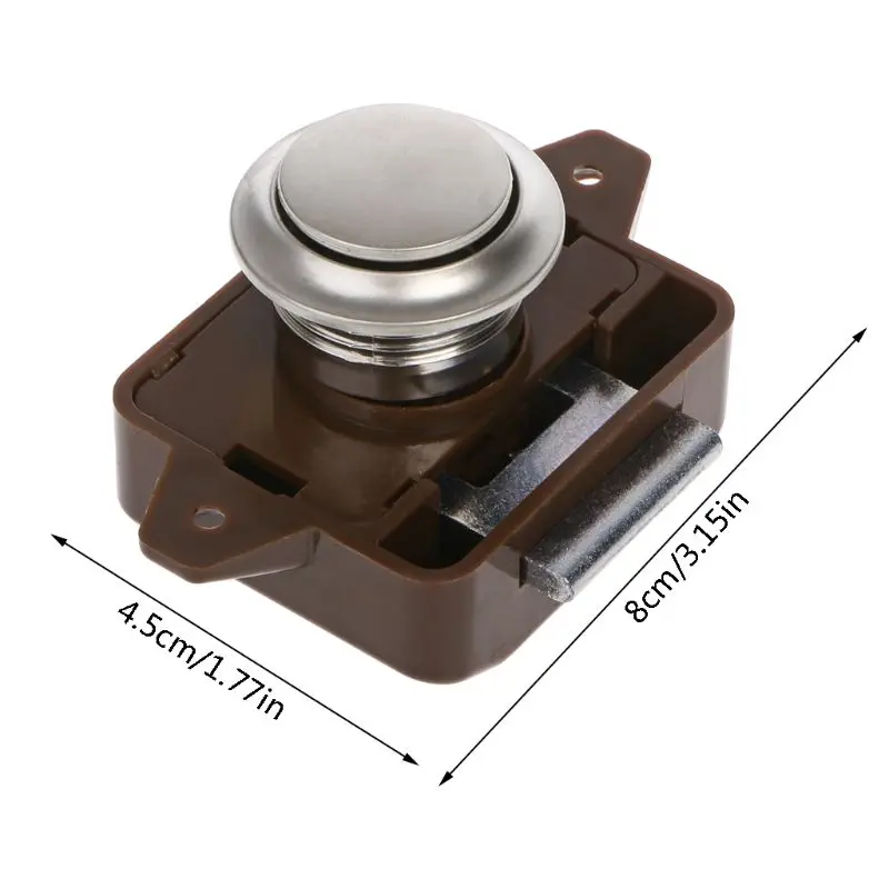 1 Pc Car Push Lock RV Caravan Boat Motor Home Cabinet Drawer Latch Button Locks For Furniture Hardware Accessories 10166