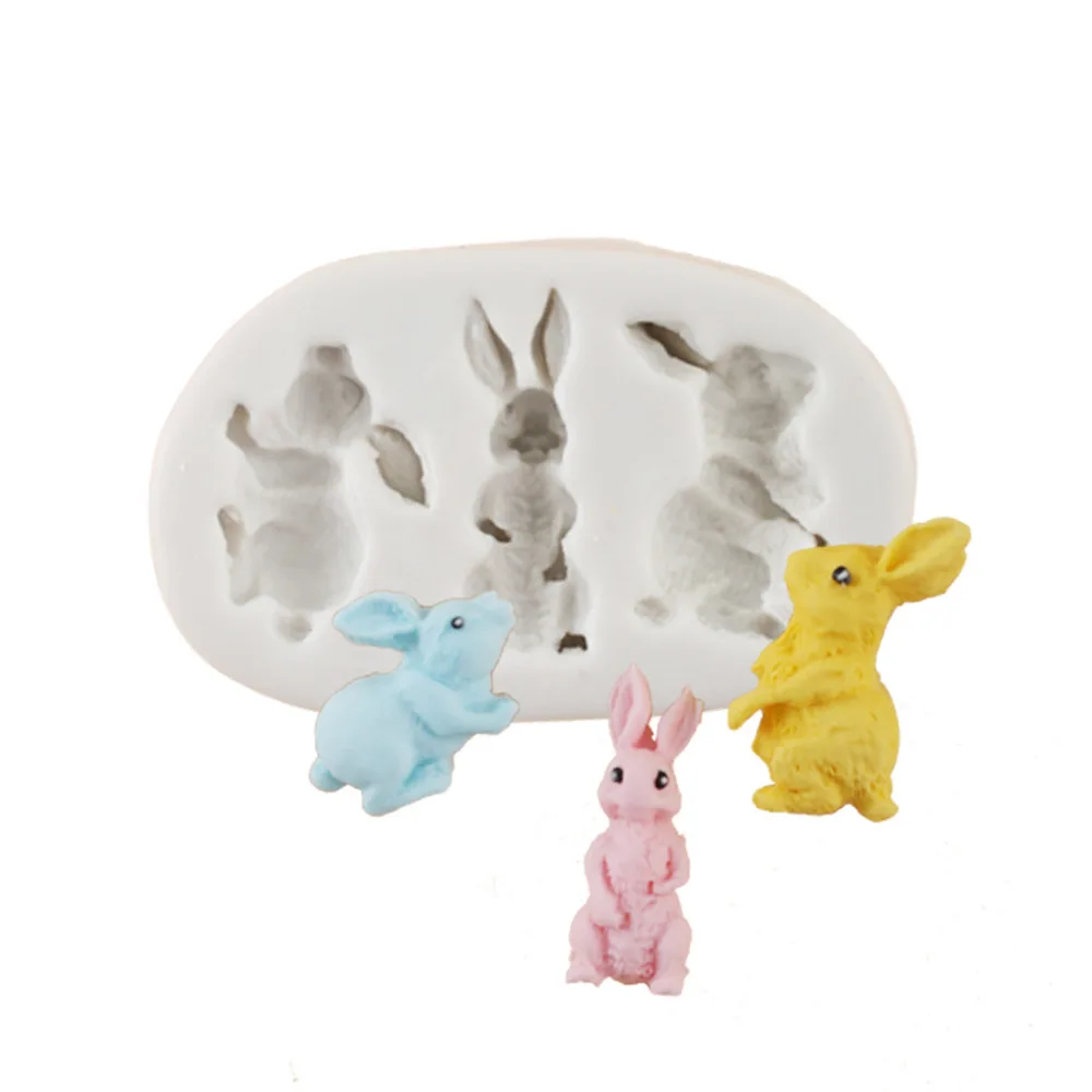 

Luyou 1pcs Rabbit Silicone Mold DIY Fondant Mould Cake Decorating Tools Cake Lace Molds, Sugarcraft, Kitchen Accessories FM1616