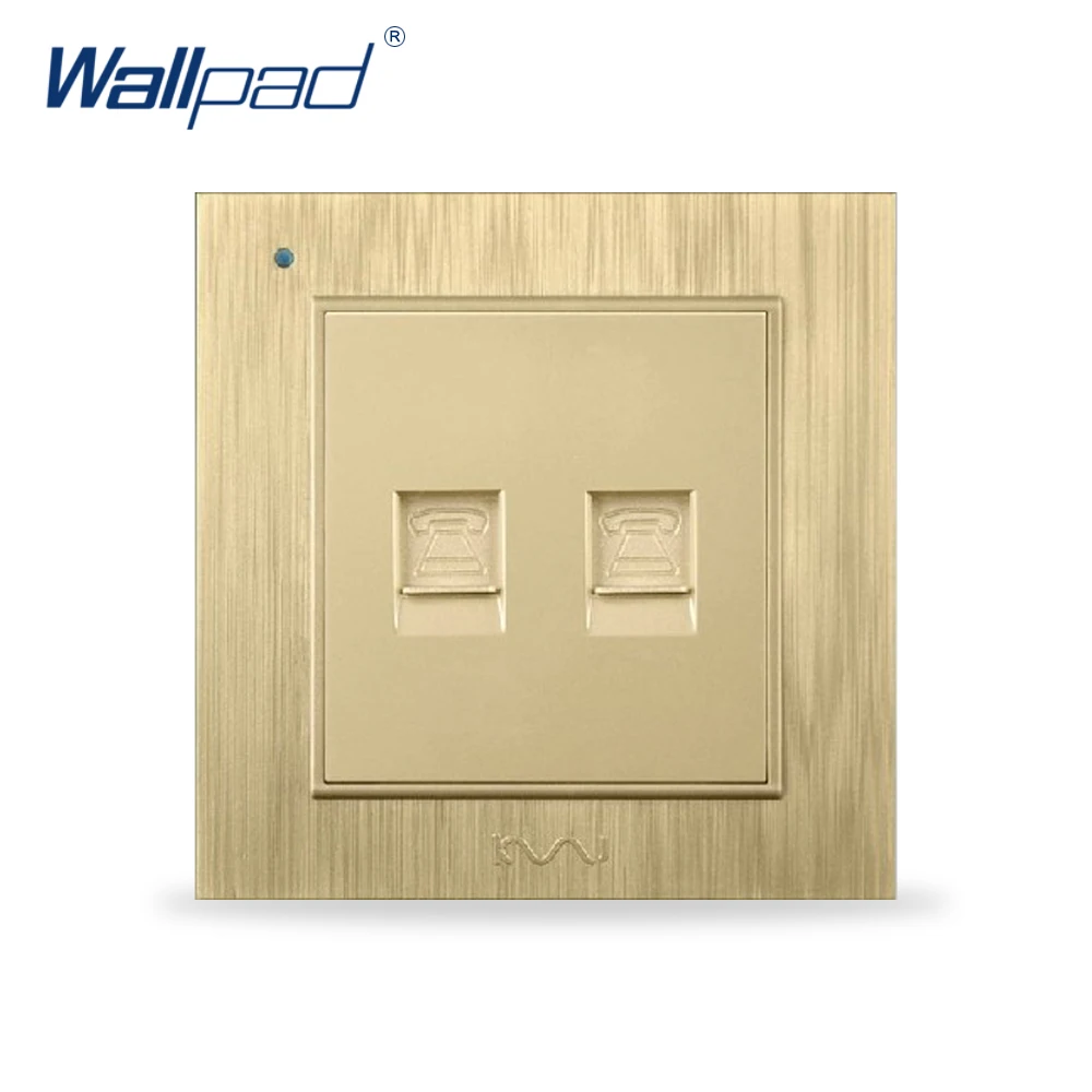 Dual Telephone Socket Phone Outlet Wallpad Luxury Wall Sockets