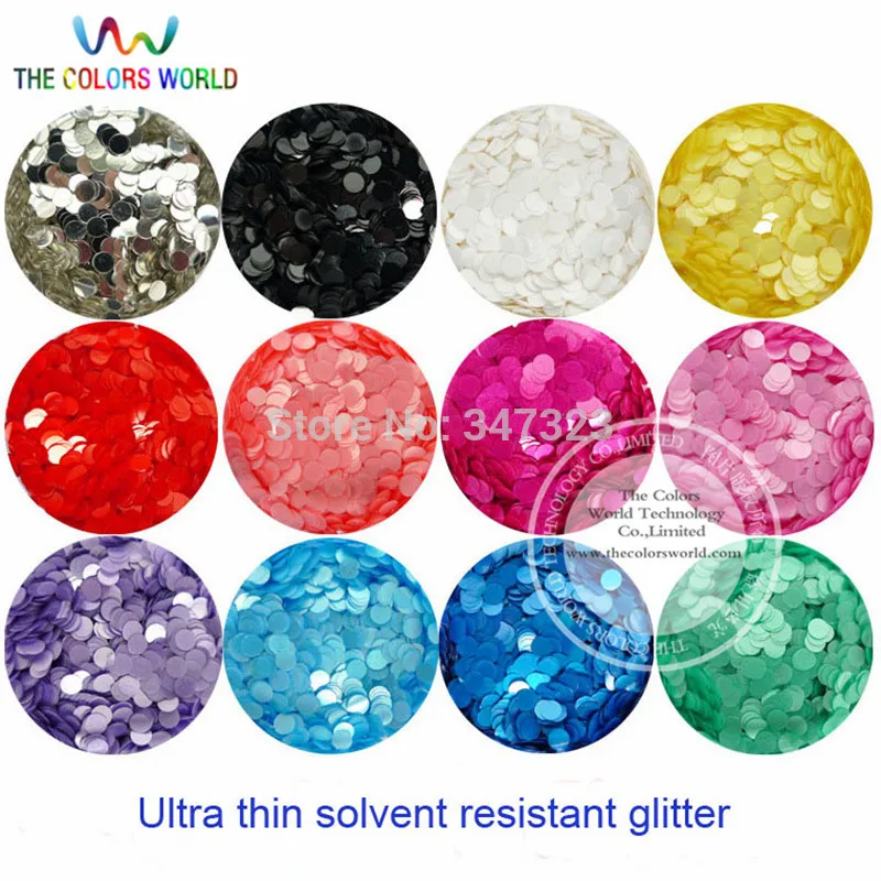 Resistente a Solventes Round Pearlescent Cores 3mm Glitter Unha Arte Gel Escova Maquiagem Manual Faça Você Mesmo Artesanato Decoração Tct-155 Dot