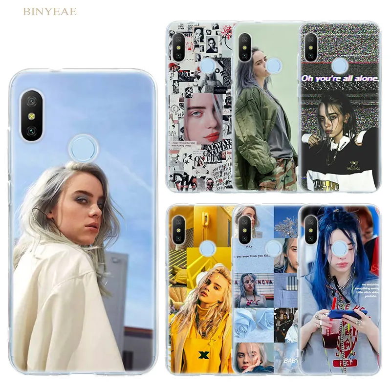 

Fishion Billie Eilish for Xiaomi Redmi Go S2 A2 lite 6A Note7 6 Pro 5 4X Plus MI Play 8 lite A1 5X 6X F1 Soft Cover Phone Case