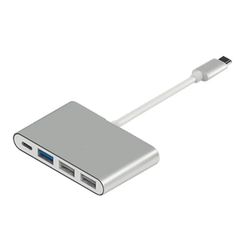 Trumsoon Type C to USB3.0 + USB2.0 + USB-C Adapter Type-C Hub Charging Data Converter for MacBook Laptop Tablet PC