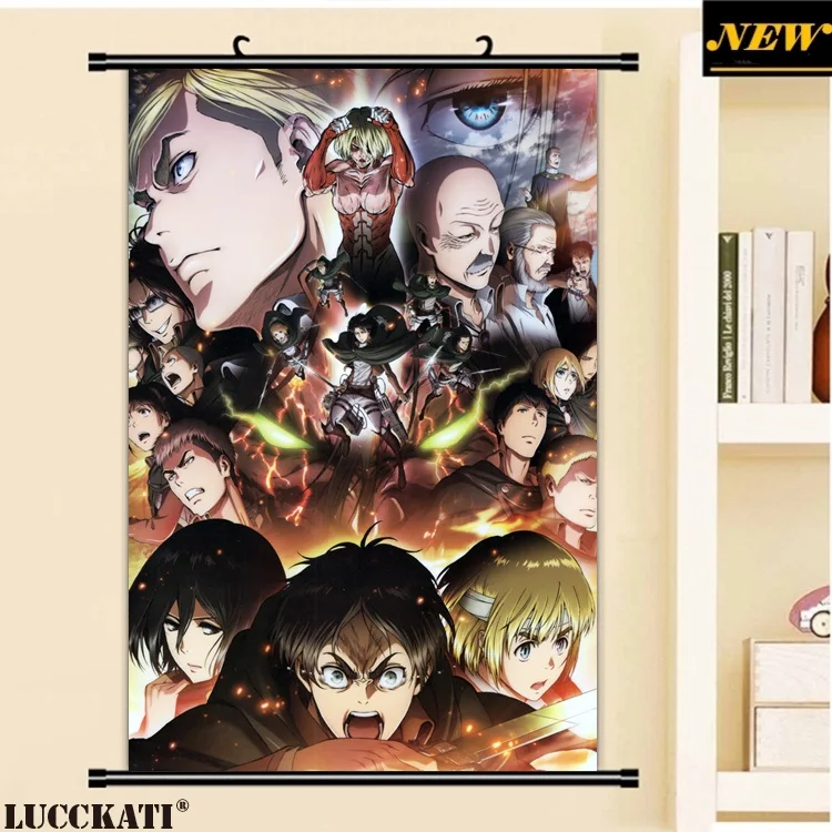 40x60 см СНК атака на Титанов Shingeki нет Kyojin Леви Эрен cameltoe мультфильм аниме стены