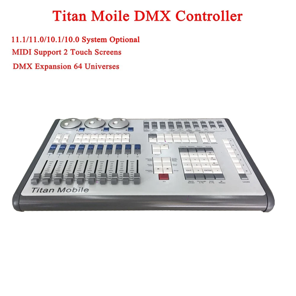 

NEW Titan Mobile DMX Controller 11.1/11.0/10.0/10.1 / 9.0 System Optional For LED Par Moving Head Spotlights Disco DJ Controlle