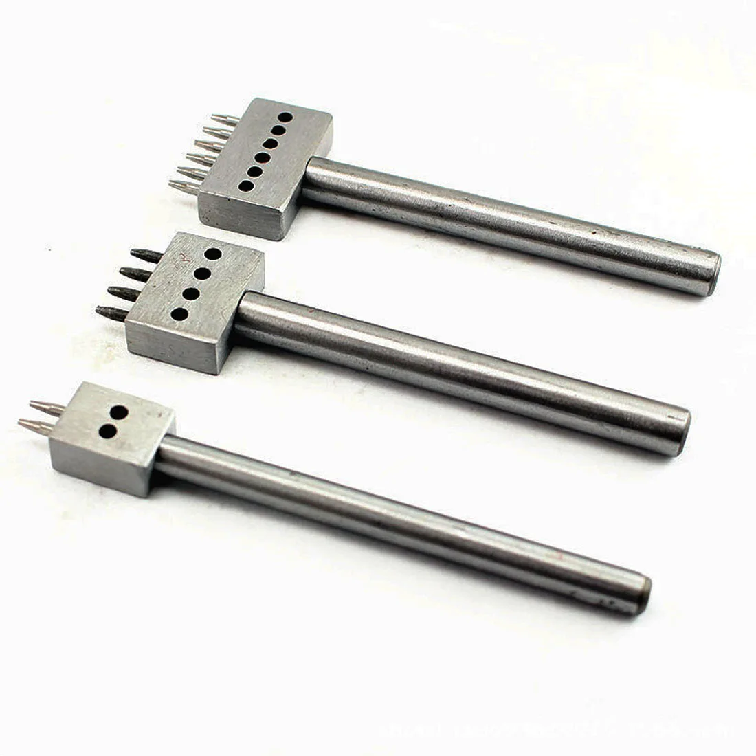 9pcs Hole Punching Tool Leather Spacing Hole Tool Punching Leather Craft